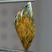 Fiery Namibian Pietersite Gemstone Cabochon Hand Crafted By LEXX STONES 37 Carats