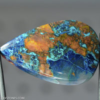 Super Colorful Quantum Quattro Silica Namibian Shattuckite Chrysocolla Malachite Cuprite Gemstone Cabochon Hand Crafted By Lexx Stones 93.5 Carats
