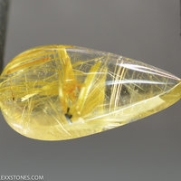 Natural Brazilian Rutilated Quartz Gemstone Cabochon Hand Crafted By LEXX STONES 11 Carats