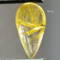 Natural Brazilian Rutilated Quartz Gemstone Cabochon Hand Crafted By LEXX STONES 11 Carats