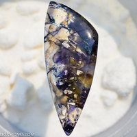 Purple Bertrandite Tiffany Stone Gemstone Cabochon Hand Crafted By LEXX STONES 65 Carats