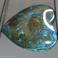 Apache Chrysocolla Shattuckite  Gemstone Cabochon Hand Crafted By Lexx Stones 99 Carats