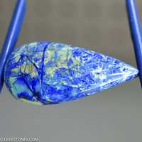 Rare Old Stock Natural Bluebird Mine Chrysocolla Malachite Azurite Cabochon Hand Crafted by LEXX STONES 47 Carats