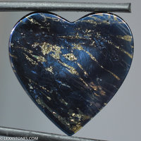 Rare High Grade Butte Iridescent Covellite Gemstone Heart Cabochon Hand Crafted By LEXX STONES 102 Carats