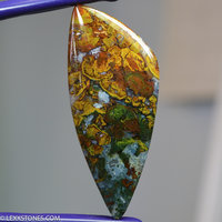 Colorful Indonesian Agate Gemstone Cabochon Hand Crafted By Lexx Stones 89 Carats