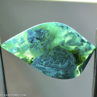Old Stock Morenci Mine Druzy Gem Silica Chrysocolla Malachite Plume Cabochon Hand Crafted By Lexx Stones 65 Carats