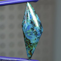 Super Colorful Namibian Shattuckite Chrysocolla Malachite Cuprite Gemstone Cabochon Hand Crafted By Lexx Stones 89 Carats