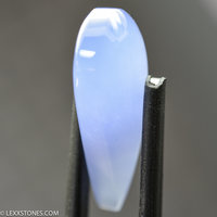 Rare Namibian Gem Blue Otjoruharui Chalcedony Gemstone Cabochon Hand Crafted By LEXX STONES 17.5 carats