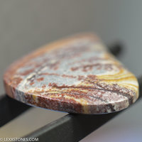 Scenic Premium Blue Sonoran Dendritic Rhyolite Gemstone Cabochon Hand Crafted By LEXX STONES 57 Carats