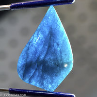 Gorgeous Deep Blue Apatite Gemstone Cabochon Hand Crafted By LEXX STONES 75 Carats