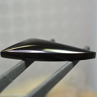 Cowell "Dead Black" Black Jade Gemstone Cabochon Hand Crafted by LEXX STONES 60 Carats