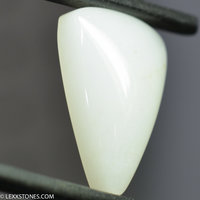 Hetian Mutton Fat White Nephrite Jade Gemstone Cabochon Handcrafted by LEXX STONES 23 Carats