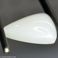 Hetian Mutton Fat White Nephrite Jade Gemstone Cabochon Handcrafted by LEXX STONES 23 Carats