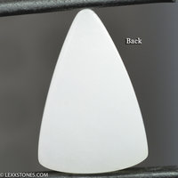 Hetian Mutton Fat White Nephrite Jade Gemstone Cabochon Handcrafted by LEXX STONES 23 Carats