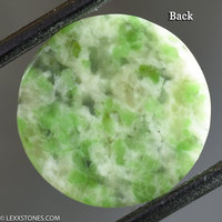 Mottled Green Wyoming Jade  Gemstone Cabochon Hand Crafted by LEXX STONES 11 Carats