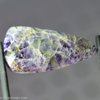 Authentic White Utah Kaleidascope Prism Gemstone Cabochon Hand Crafted By Lexx Stones 41 Carats