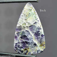 Authentic White Utah Kaleidascope Prism Gemstone Cabochon Hand Crafted By Lexx Stones 41 Carats
