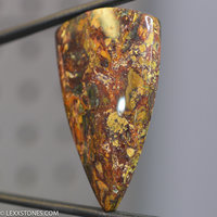 Authentic Oregon Kaleidoscope Jasper Gemstone Cabochon Hand Crafted By Lexx Stones 55 Carats