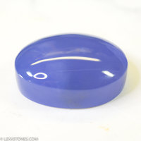 Rare Namibian Gem Blue Otjoruharui Chalcedony Gemstone Cabochon Hand Crafted By LEXX STONES 35 carats