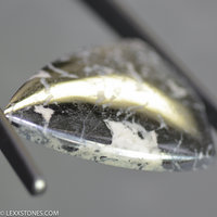 Rare Native Silver In Cobaltite Gemstone Heart Cabochon Hand Crafted by Lexx Stones 126 Carats