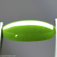 High Grade Wyoming Apple Green Nephrite Jade Gemstone Cabochon Hand Carved by LEXX STONES 19 Carats
