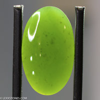 High Grade Wyoming Apple Green Nephrite Jade Gemstone Cabochon Hand Carved by LEXX STONES 19 Carats