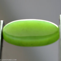 High Grade Wyoming Apple Green Nephrite Jade Gemstone Cabochon Hand Carved by LEXX STONES 19 Carats