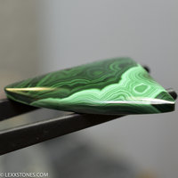 Vibrant Trippy Orbicular Congo Malachite Gemstone Cabochon Hand Crafted By Lexx Stones 109 Carats