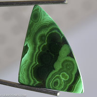 Vibrant Trippy Orbicular Congo Malachite Gemstone Cabochon Hand Crafted By Lexx Stones 109 Carats