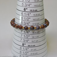 Hunan Red Pietersite Round Beaded Bracelet Hand Crafted By LEXX STONES