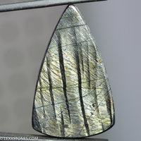 Super Flashy Hypersthene Cabochon Shimmering Schiller Hand Crafted By LEXX STONES 63 Carats