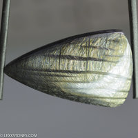 Super Flashy Hypersthene Cabochon Shimmering Schiller Hand Crafted By LEXX STONES 63 Carats