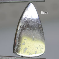 Rare Native Silver In Cobaltite Gemstone Heart Cabochon Hand Crafted by Lexx Stones 103 Carats