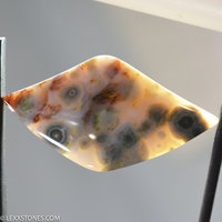 Colorful Vintage Ocean Jasper Gemstone Cabochon Hand Crafted By LEXX STONES 54 Carats