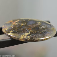 Authentic Priday Thunderegg Plume Moss Agate Gemstone Cabochon Hand Crafted By Lexx Stones 40 Carats