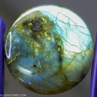 Wicked Flash Multi Color Madagascar Labradorite Cabochon Shimmering Labradorescence Hand Crafted By LEXX STONES 119Carats