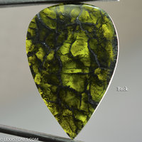 Old Stock Olivine Peridot Gemstone Cabochon Hand Crafted By LEXX STONES 48 Carats