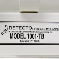 Cardinal Detecto 1001TB 16 lb. Baked Enamel Pro Baker's Scale W/ Scoop-16 oz. x 1/4 oz Graduation