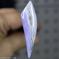 Rare Holley Blue Agate Chalcedony Gemstone Cabochon Hand Crafted By LEXX STONES 50 carats