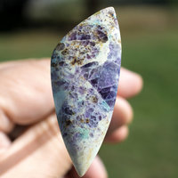 Authentic White Utah Kaleidascope Prism Gemstone Cabochon Hand Crafted By Lexx Stones 65 Carats