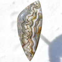 Natural Old Stock Laguna Lace Agate Gemstone Cabochon Hand Crafted By LEXX STONES 85 Carats