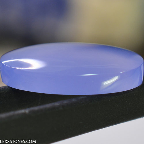 Rare Namibian Gem Blue Otjoruharui  Chalcedony Gemstone Cabochon Hand Crafted By LEXX STONES 10 carats