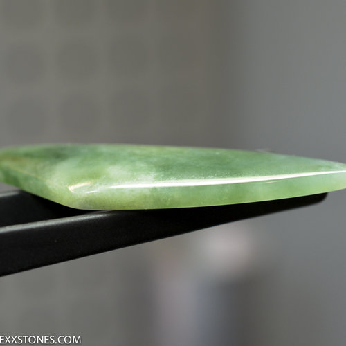 Rare Old Stock Pre-Embargo Burmese Jadeite Jade Gemstone Cabochon Hand Crafted by LEXX STONES 75 Carats