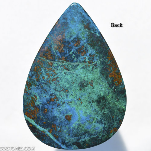 Old Stock Vibrant Frisby Chrysocolla Cuprite Malachite  Cabochon Hand Crafted By Lexx Stones 119 Carats