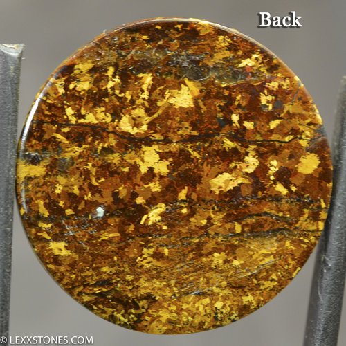 Chatoyant Golden Amphibolite  Gemstone Cabochon Hand Cut And Polished By LEXX STONES 38 Carats