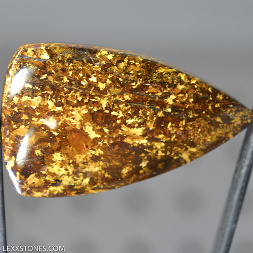 Chatoyant Golden Amphibolite Gemstone Cabochon Hand Cut And Polished By LEXX STONES 90 Carats