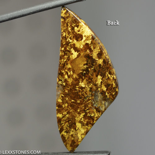 Chatoyant Golden Amphibolite Gemstone Cabochon Hand Cut And Polished By LEXX STONES 33 Carats