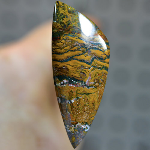 RARE Indonesian Fingerprint Jasper  Gemstone Cabochon Hand Crafted BY LEXX STONES 56 Carats