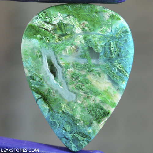 Old Stock Chrysocolla Malachite Inspiration Mine, Gila County, Arizona Cabochon Hand Crafted By Lexx Stones 63 Carats