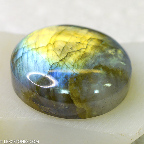 Wicked Flash Multi Color Madagascar Labradorite Cabochon Shimmering Labradorescence Hand Crafted By LEXX STONES 46 Carats